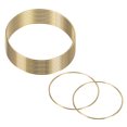 thumbnail image 1 of Uxcell Paquete de 12 Anillos Atrapasueños, Forma Redonda de Metal de 3.9 Pulgadas para Decoraciones de Manualidades DIY Dorado, 1 of 1