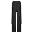 thumbnail image 5 of ZZwxWA Cargo Pants for Women High Waisted Drawstring Casual Parachute Pants Baggy Wide Leg Rave Festival Outfits Y2K Streetwear with Pockets, 5 of 6