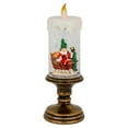 thumbnail image 1 of 11-Inch LED Lighted Glitter Snow Globe Candle Christmas Figurine, 1 of 2