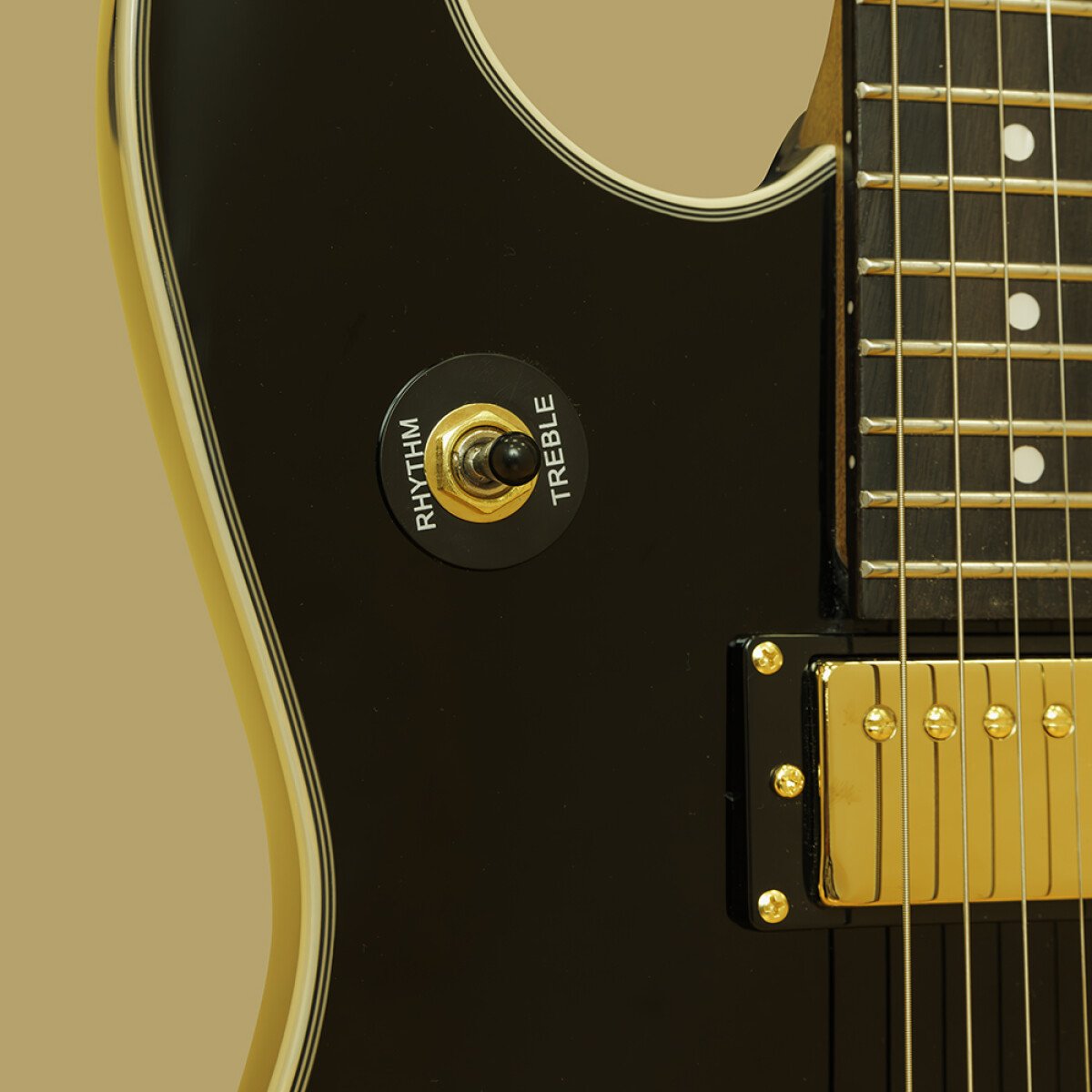 Stagg 30th Anniversary Legacy Mahogany HH Electric Guitar Black  30TH-LEGACY-BLK