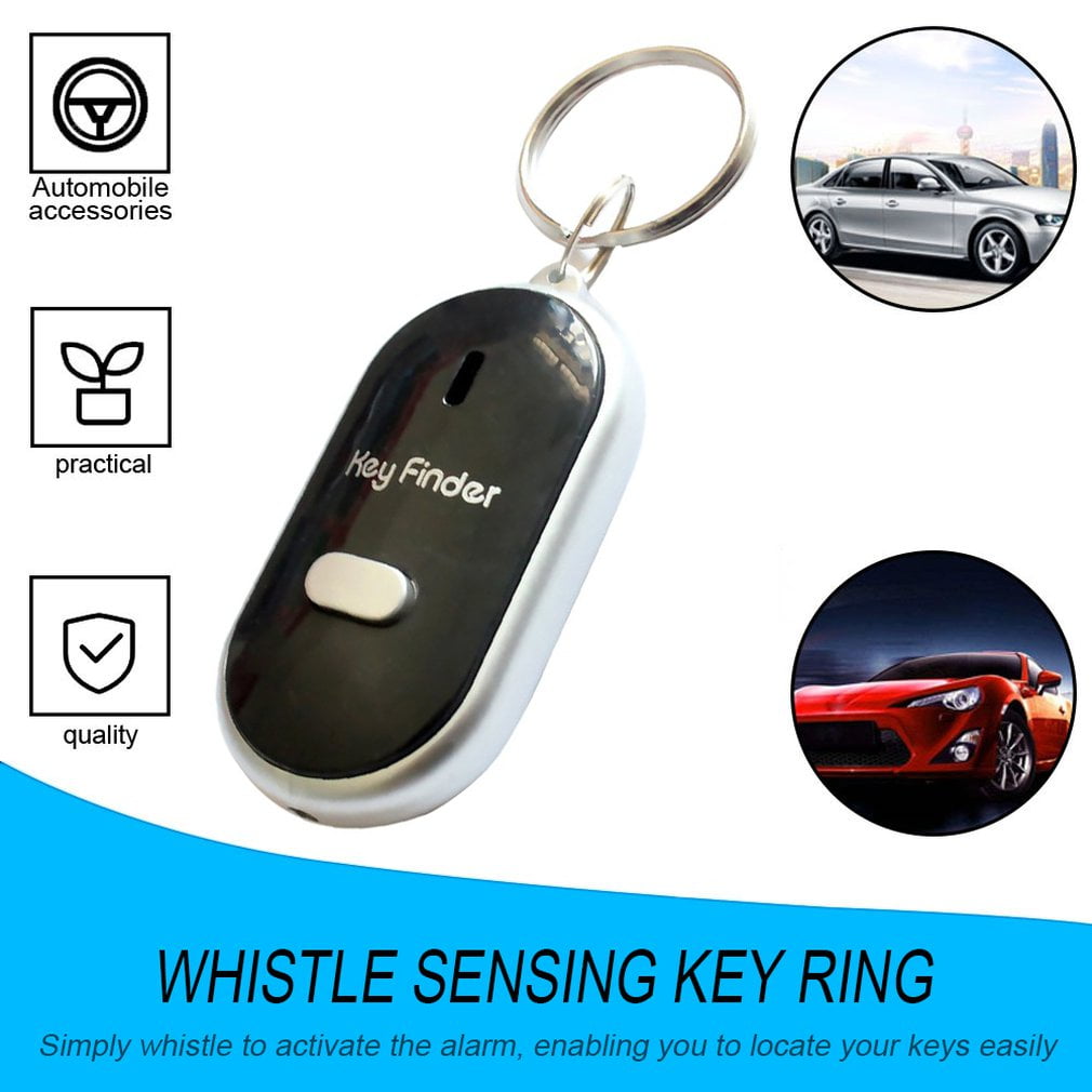 LED Whistle Key Finder Flashing Beeping Sound Control Alarm AntiLost