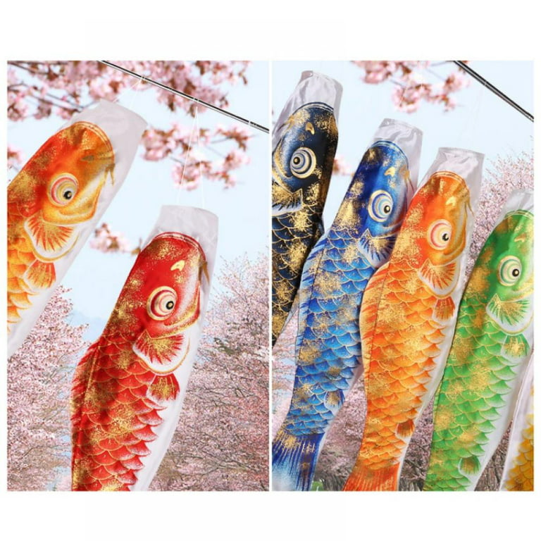 50pcs Beautiful 70cm Fish Flags Koi Nobori Carp Wind Socks