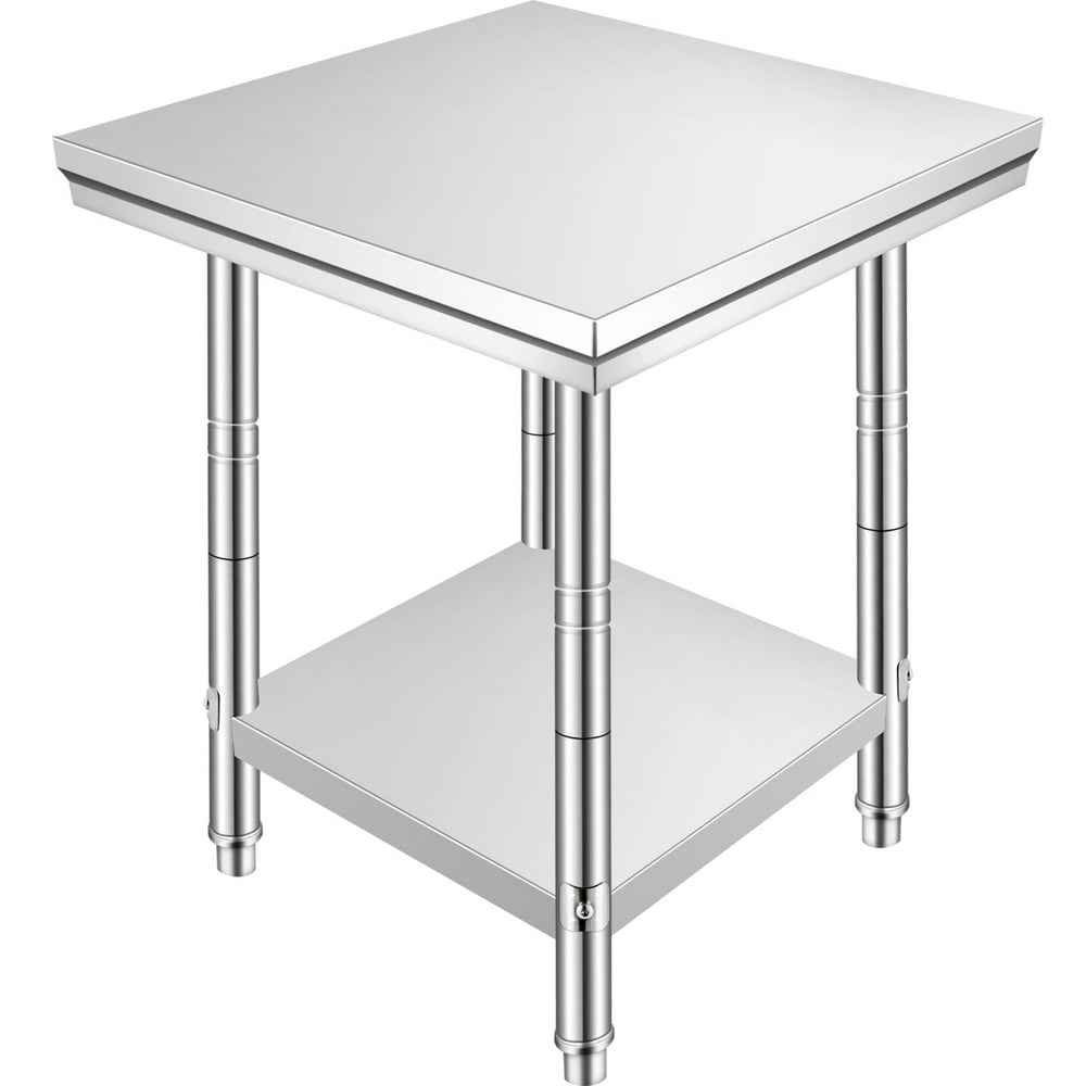 VEVOR Stainless Steel Work Table 24 x 24 x 34 inch Commercial Food Prep