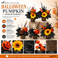thumbnail image 5 of Mini Halloween Fall Centerpiece, Artificial Pumpkin Sunflower Berry Wicker Basket Decor for Home, Office, Shop Window and Party Table, 5 of 6