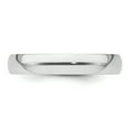 thumbnail image 5 of Platinum Solid Polished Engravable 4mm Half Round Comfort Fit Lightweight Band Ring Size 9.5 Jewelry Gifts for Women, 5 of 5