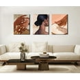 thumbnail image 3 of Hieng Black Girl Wall Art Abstract African American Decor Posters Fashion Black Woman Canvas Prints Modern Black Female Painting Pictures for Bedroom Living Room Unframed, 3 of 6