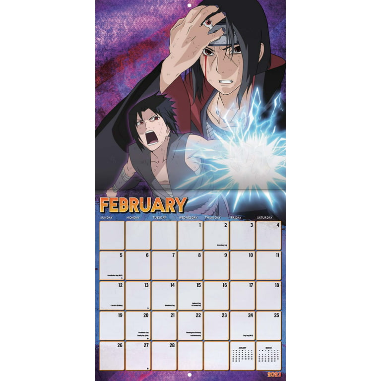 Trends International 2023 Naruto Shippuden Wall Calendar 