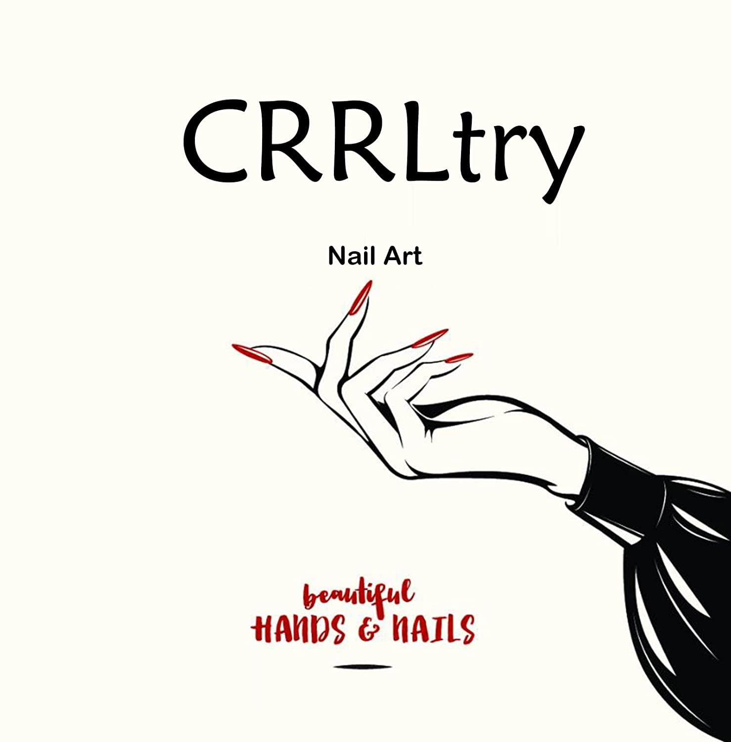 HANRU Press on Nails Long Crown Luxury Fake Nails Rinestones