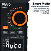 Klein Tools 400A AC/DC Auto-Ranging Smart Digital Clamp Meter