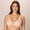 Almond, variant on Underwire Bra Minimizer Smoothing Adjustable Bust-Reducing Comfortable Bra Moisture-Wicking Dressed In Black 42D