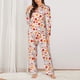 thumbnail image 2 of Fotbe Hello Autumn Maple Leaf Conjunto de Pijama de Manga Larga para Mujer con Estampado, Ropa de Dormir de 2 Piezas, Conjunto de Casa Suave y Cómodo con Bolsillos-XX-Large, 2 of 7