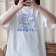 thumbnail image 4 of Japan Harajuku Kawaii Top Cute Sweet Bear Letter Cotton T Shirt Cartoon Short Sleeve T Shirt Ulzzang T Shirtpangjing, 4 of 4