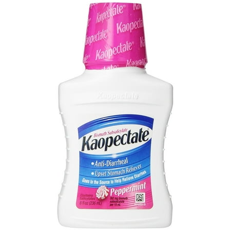 Kaopectate Peppermint Anti-Diarrheal Upset Stomach Reliever, 8 fluide