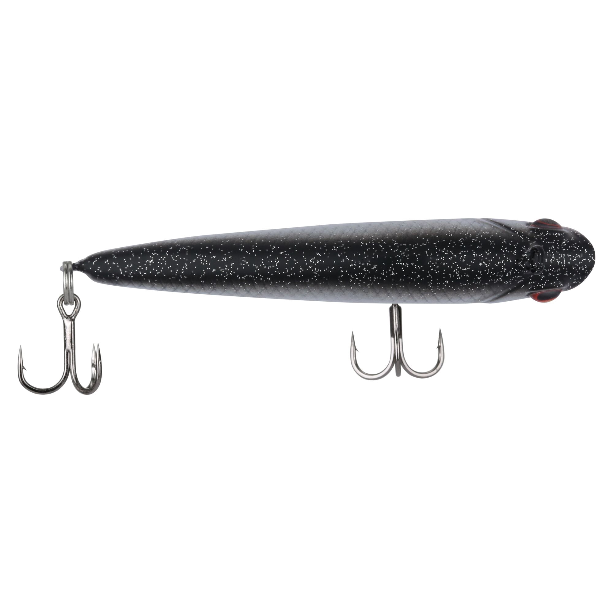 Berkley Finisher, 1.75 in, Glide Baits, Black Silver (1 Count)