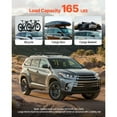 thumbnail image 3 of KFFKFF Cross Bars Roof Racks, 165lbs Capacity, Compatible with Toyota Highlander 2014-2019 XLE, Limited, Heavy Duty Aluminum Crossbar Racks Roof Rail Rooftop Luggage Canoe, 3 of 9