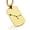 Gold, variant on Stainless Steel Cancer (Crab) Astrology Constellation Dog Tag Pendant Necklace