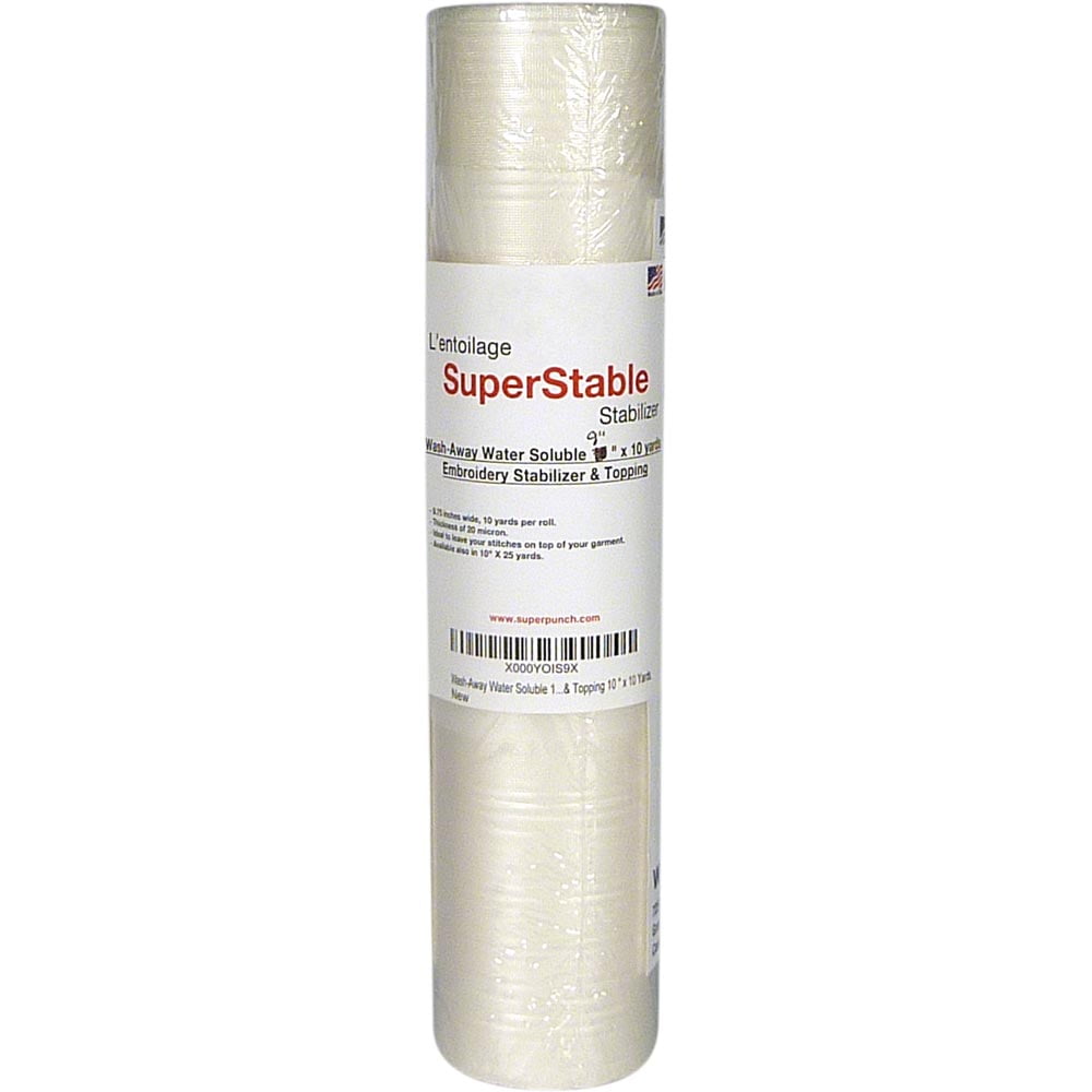 Water Soluble Stabilizer for Embroidery Backing & Topping (12 in x
