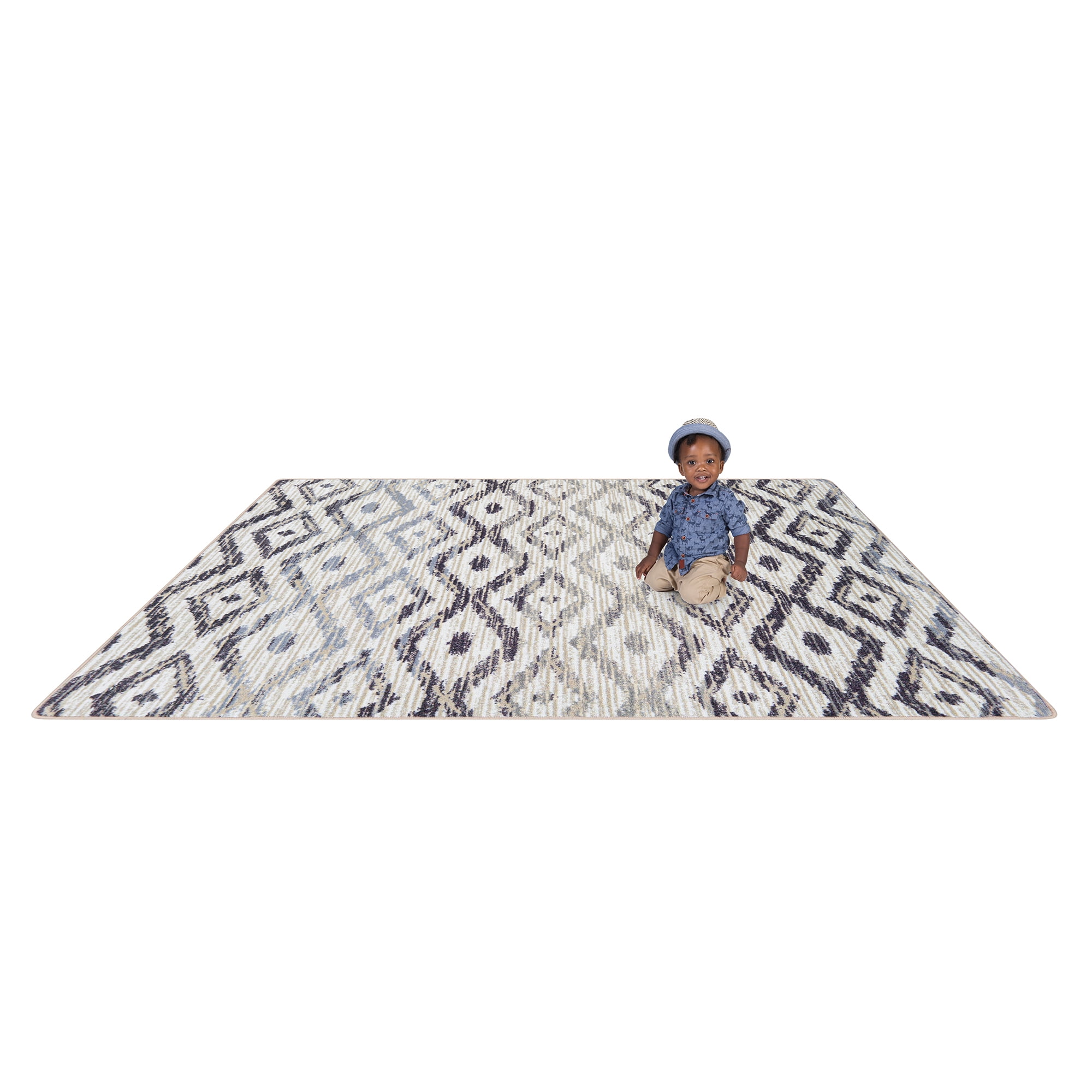 Joy Carpets Diamond Oasis 3'10" x 5'4" Indoor Area Rug in Color Twilight