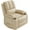 M01 Beige, variant on Towallmark Leather Recliner Chair, Extra Wide 26.8" Manual Recliner w/Comfortable Arms and Cup Holders for Living Room CF8011