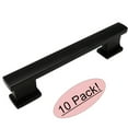 thumbnail image 1 of 10 Pack - Cosmas 702-96FB Flat Black Contemporary Cabinet Hardware Handle Pull - 3-3/4" Inch (96mm) Hole Centers, 1 of 1