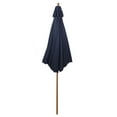 thumbnail image 4 of 9ft Outdoor Patio Market Umbrella with Wooden Pole Navy Blue, 4 of 5