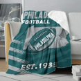thumbnail image 2 of Philadelphia Football Sherpa Blanket for Football Fans Gifts,City Soft Flannel Blankets,Double Layer Fabric Warm Blankets 60" X 50", 2 of 6