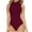 Purple-01, variant on Women's Sleeveless Mock Turtle Neck Bodysuit Soft Slim Fit Stretchy Layer Top Classic Jumpsuit