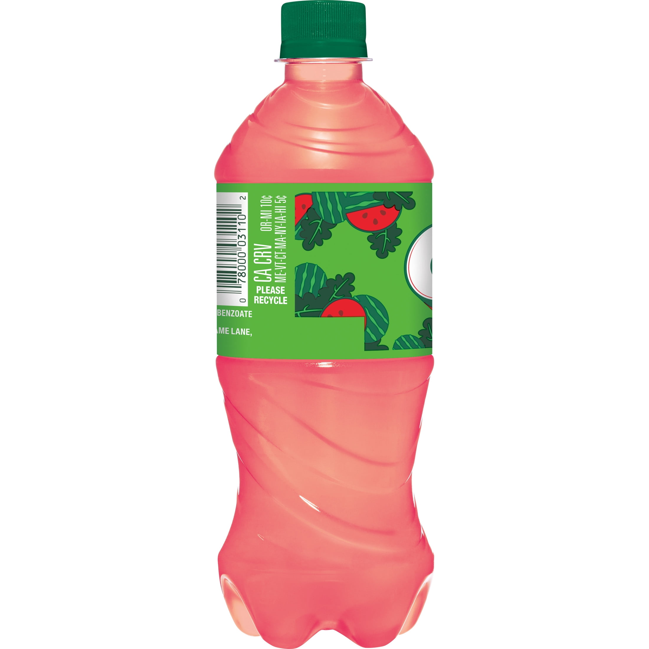 Crush Caffeine Free Watermelon Soda Pop, 20 fl oz, Bottle