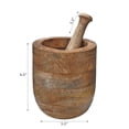 thumbnail image 2 of Mortier De Bois De Mangue Et Pilon 5,5 ", 2 of 4