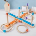 thumbnail image 4 of 2X Juego de Juguetes para Lanzar Anillos Juego de Anillos para NiñOs Al Aire Libre 3-12 AñOs Juegos para NiñOs Al Aire Libre Cinta de Juego para Lanzar Anillos de Madera, 4 of 5