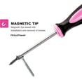thumbnail image 3 of Pink Power Magnetic Screwdriver Set - 6 Piece Phillips And Flathead Hand Tool Set For Women, 3 of 5