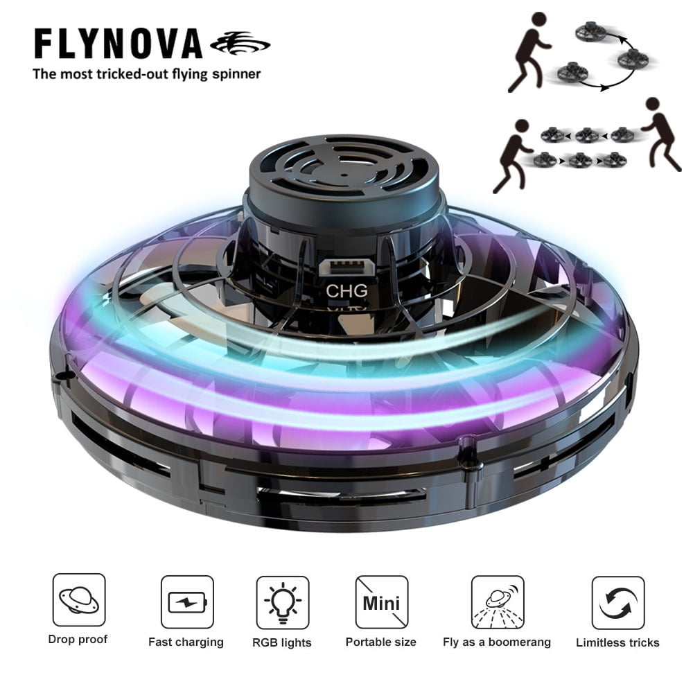 Flynova MINI Drone UFO Flying Gyro Spinner Kids Toys Induction Lighting indoor 