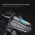 thumbnail image 2 of Waterproof Mountain Bike Frame Front Bag Pannier Bicycle Mobile Phone Holder Bag, 2 of 5