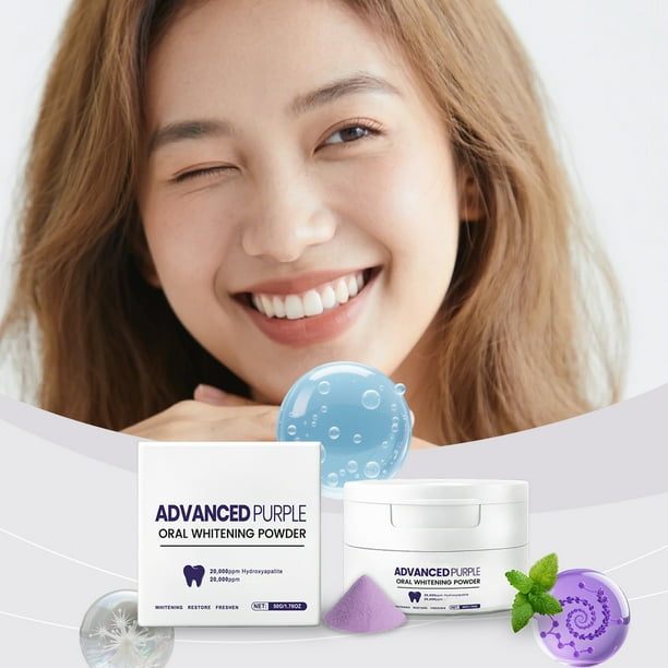 Salud y Belleza, Cuidado Personal, Cuidado Dental, Cuidado Dental, Dientes Blanqueadores, Polvo Dental, Refresca el Aliento, Reduce el Olor, Cuidado Bucal Suave, Limpieza, 50 g, Pasta de Dientes