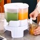 thumbnail image 1 of Dispensador De Agua Fría De 3 Compartimentos Con Grifo Giratorio, Hervidor De Plástico Blanco De 5,2 L Para Té, Bebidas Heladas Y Agua Con Infusión, a Prueba De Fugas.,Vsgery, 1 of 7
