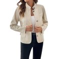 thumbnail image 1 of Casual Cardigan for Women, Long Sleeve Solid Color Lightweight Knit Open Front Top, Perfect for Spring and Fall Layering, Soft Polyester Blend, Relaxed Fit, 1 of 8