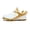 Gold/White, variant on Youth Baseball Cleats - Rubber Molded, Lace Up Boys Girls Kids Shoes