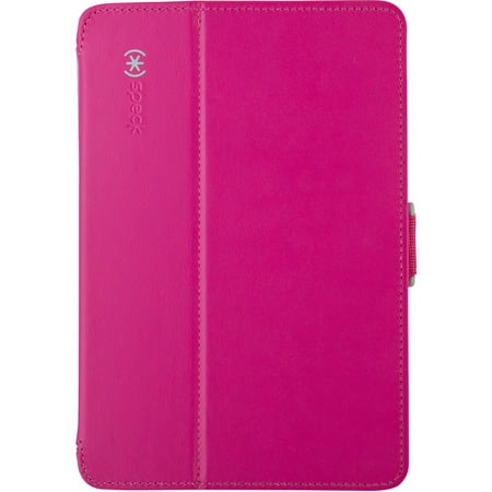 Speck StyleFolio Carrying Case (Folio) for 7.9" Apple iPad mini 3, iPad mini 2, iPad mini Tablet, Fuchsia Pink, Nickel Gray