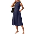 thumbnail image 2 of Cueply Womens Summer Dresses Casual 2026 Sleeveless Midi Dress Tank Sundress Vacation Outfits with Pockets, 2 of 8