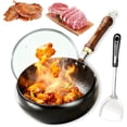 thumbnail image 1 of Uncoated Thick Iron Pot, Japanese Iron Pan for Cooking, Hand-Forged Non-stick Cast Iron Skillet, High Purity Frying Pans for Kitchen, for Induction Cookers and Gas Stoves, 1 of 6