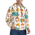 thumbnail image 2 of Fotbe Men's Hoodie with Fall Pumpkins And Sunflowers Pattern - Kangaroo Pocket Pullover Hooded Sweatshirt, Perfect for Daily Wear, Travel, and Home-XX-Large, 2 of 7