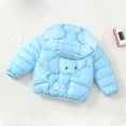 thumbnail image 4 of NAISIBABY Toddler Puffer Jacket, Zip Up Fall Winter Clothes Lightweight Warm Cute Hooded Boys Girls Quilted Coat Blue 2T, 4 of 9