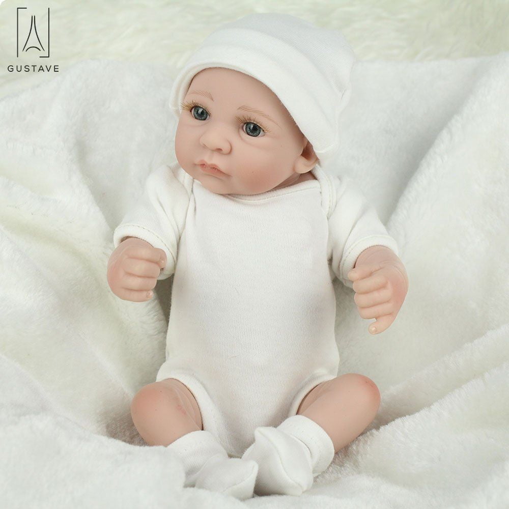 GustaveDesign 11" Realistic Reborn Doll Boy Vinyl Silicone Newborn Baby