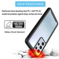 thumbnail image 4 of Galaxy S21 Plus Case, Takfox Samsung Galaxy S21+ Phone Case Shock Absorbing, Rugged Shockproof Crystal Clear Hard Case Body Protective Sturdy Cover TPU Shell Bumper Case for Galaxy S21 Plus, Black, 4 of 7