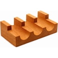 thumbnail image 6 of ABCISI Wood Sushi Temaki Holder, Rustic Novelty Serving Tray, Taco Display Stand Sushi Hand Roll Holder for Party Restaurant Dining Room, Presentation Platter Roll Boat Food Display, 3 Grid, 6 of 14