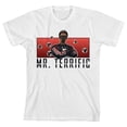thumbnail image 5 of Superman Movie 2025 Mr. Terrific Upper Body Shot Name Text Boys White Crew Neck Short Sleeve Tee-XS, 5 of 7
