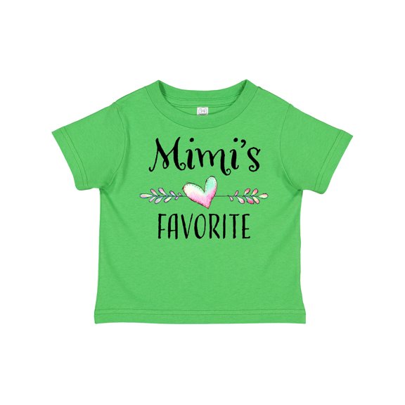 Inktastic Mimi's Favorite Heart Grandchild Boys or Girls Toddler T-Shirt