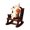 C-V7Fn, variant on DVKOVI Halloween Desktop Decoration Scary Miniature Rocking Chair Statue Figurine for Home Living Room Display Decor A One Size