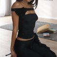 thumbnail image 1 of Camiseta Sin Tirantes 3D Flower Crop Tube Tops European Slim Fit Top Tee Ropa de verano (Negro M) Cgtredaw Para estrenar, 1 of 9