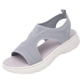 thumbnail image 2 of Women's Soft Sole Orthopedic Sandals, Lightweight Casual Open Toe Sport Sandals Women Summer Dressy Comfortable Platform Wedge Breathable Slip On Walking Tennis Shoes, 38, 2 of 8